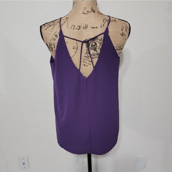 SHE and sky purple caged flowy tank top size medium - Picture 2 of 4